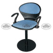 Boss B-15-MPAC Peacock Shell Revolving Chair with Arms & Cushion and Mechanical Jack