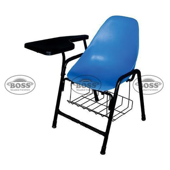 Boss B-203-SB Shell Study Chair with Book Shelf