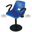 Boss B-208-MPA Shell Holo Revolving Chair with Arms and Mechanical Jack