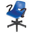Boss B-208-HSA Shell Holo Revolving Chair with Arms and Hydraulic Jack