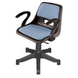 Boss B-208-HSAC Shell Holo Revolving Chair with Arms & Cushion and Hydraulic Jack