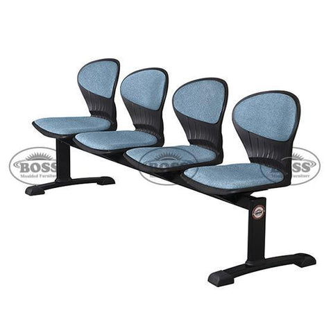 Boss B-257-HC Pecock Visitor Sofa 4-Seater Double Channel with Cushion