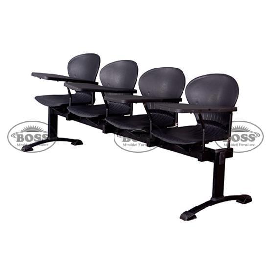 Boss B-257-HS Pecock Visitor Sofa 4-Seater Double Channel with Study Shelf