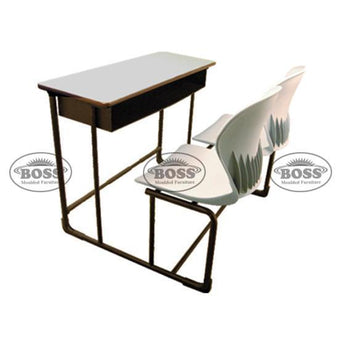 Boss B-412 Joint Peacock Bench Desk With Box – 2-Seater
