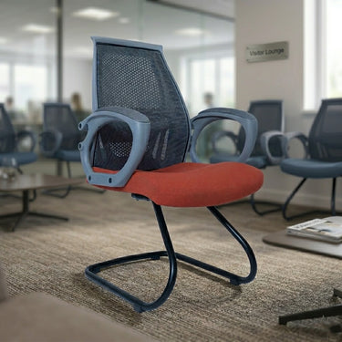 Boss B-544-VO Aqua Mesh Low Back Executive Visiting Chair With Oval Base