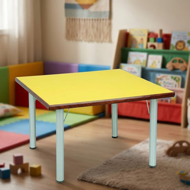 Boss B-921 Wooden Table Square With Steel 2 Inch Pipe
