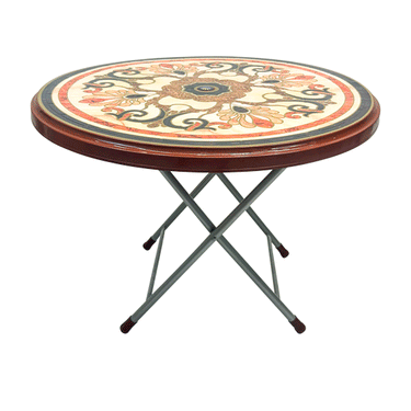 Boss BP-215-S Steel Plastic Round Table with Sticker