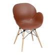 Boss BP-400-WL Oval Shell Chair – Wooden Legs