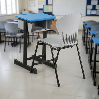 Boss B-135 Study Desk with Small Plastic Top and a Peacock Shell Kid Chair