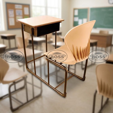 Boss B-411 Joint Peacock Bench Desk With Box – Single Seater