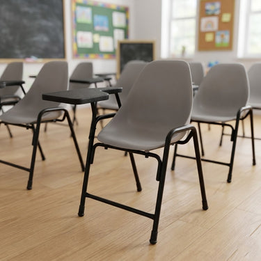 Boss B-203-S Shell Study Chair with Study Arm