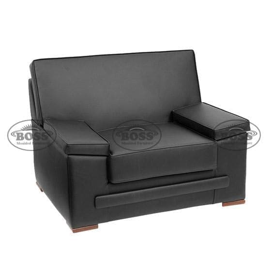 1-Seater Urban Sofa Design Living Room Couch with Sturdy Wood Frame Construction