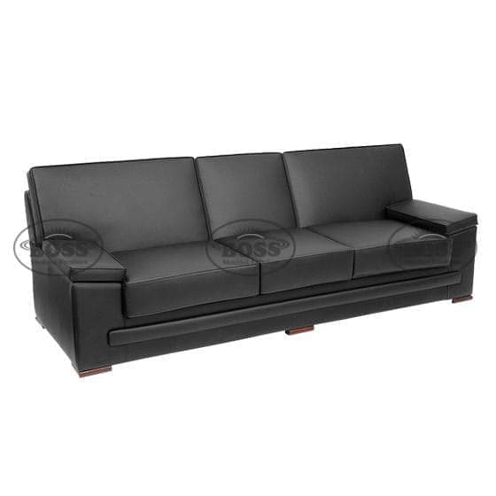 3-Seater Urban Sofa Design Living Room Couch with Sturdy Wood Frame Construction
