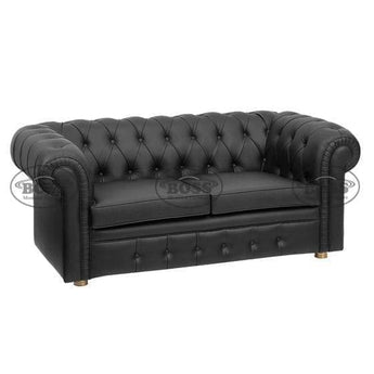 2-Seater Chesterfield Sofa, Royal Style Design Living Room Sofa