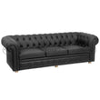 3-Seater Chesterfield Sofa, Royal Style Design Living Room Sofa