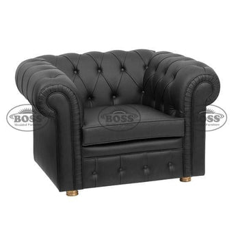 1-Seater Chesterfield Sofa, Royal Style Design Living Room Sofa