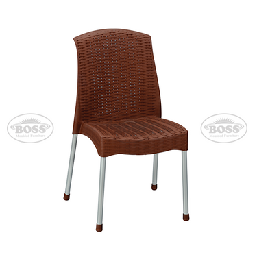Boss BP-315 Lexus Queen Armless Chair with Silver Legs