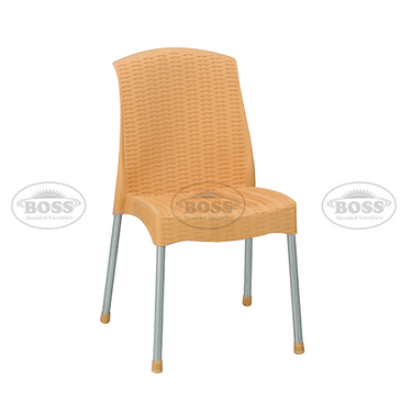 Boss BP-315 Lexus Queen Armless Chair with Silver Legs