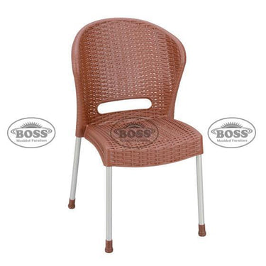 Boss BP-662 Steel Plastic Jack Rattan Chair Without Arms