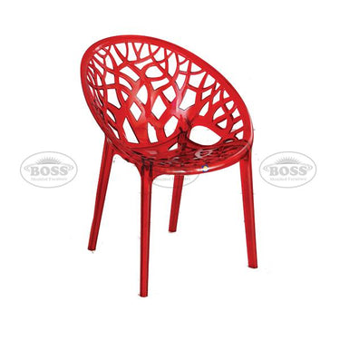 Boss BP-309-PC Poly Carbonate Crystal Tree Chair