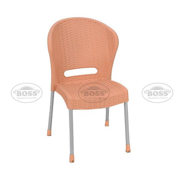 Boss BP-662 Steel Plastic Jack Rattan Chair Without Arms